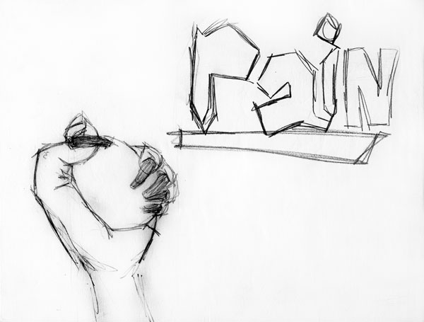 Drawing from a panic attack.